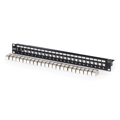 Digitus Modulares Patchpanel, 24-Port, ausgestattet mit 24x DN-93615