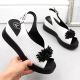 2. Filippo W PAW529B Keilsandalen aus Leder mit Perlen Weiß