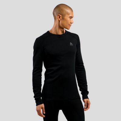 9. Odlo BL TOP Rundhals-Langarmshirt ACTIVE WARM ECO Herren Größe L Schwarz