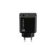 3. NATEC RIBERA USB-A + USB-C 20W POWER DELIVERY LADEGERÄT SCHWARZ NUC-2062