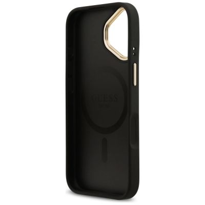 7. Guess 4G Stripe MagSafe Hülle für iPhone 17 - Schwarz