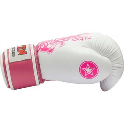 3. TOP TEN „Ultimate Woman“ Boxhandschuhe 10 oz Weiß und Pink