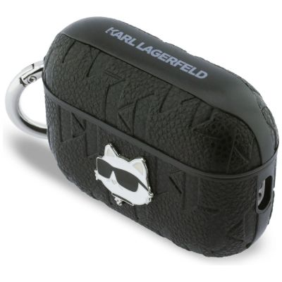 3. Karl Lagerfeld Monogram Choupette Schutzhülle für AirPods Pro 3 – Schwarz