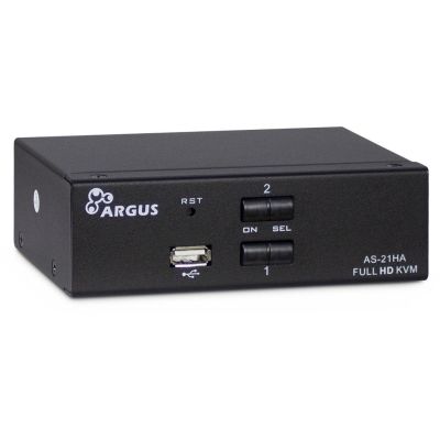 Inter-Tech AS-21HA HDMI KVM-Switch Schwarz