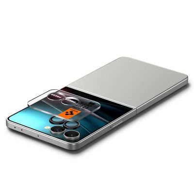 5. Spigen Optik Pro HD Glas.TR EZ Fit 2er-Pack Kameraschutz für Samsung Galaxy Z Flip 7 - Schwarz