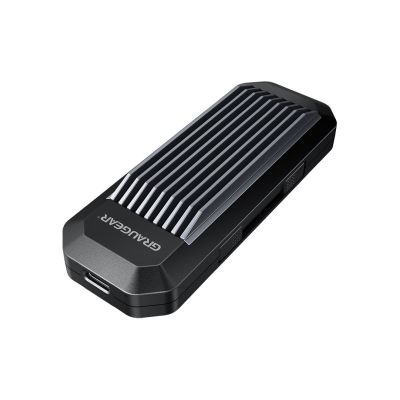 GRAUGEAR G-M202-AC-10G Festplattengehäuse SSD-Gehäuse Schwarz M.2