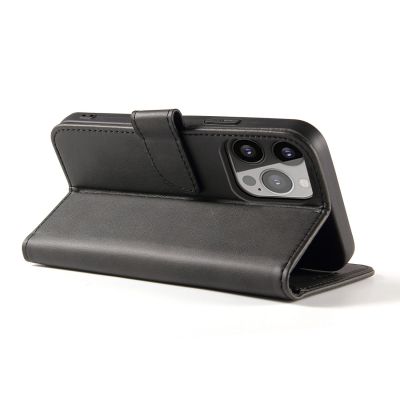 3. Wallet Case mit Ständer für iPhone 15 Pro Magnet Case – Schwarz