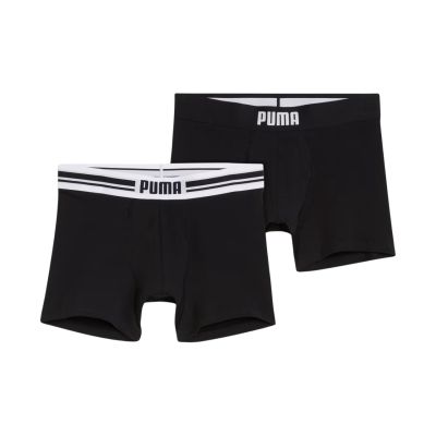 Puma Everyday Boxershorts für Herren mit Logo, 2er-Pack, Schwarz, 938476 01