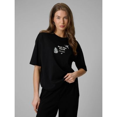 Damen-T-Shirt mit Aufdruck, regulär, Größe 4F 4FRSS26TTSHF3704-20S