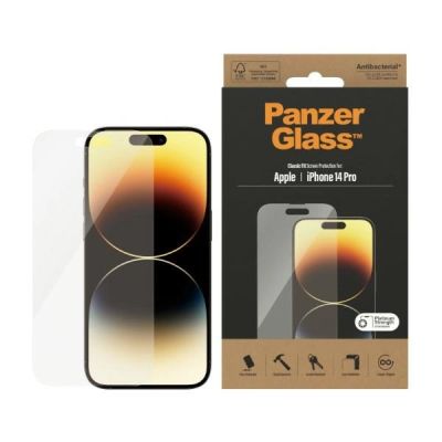 PanzerGlass Classic Fit antibakterielles Glas für iPhone 14 Pro
