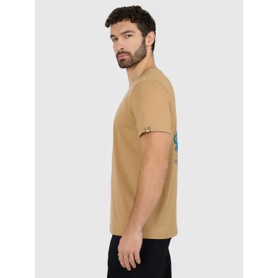 3. Herren-T-Shirt mit Aufdruck, regulär, Größe 4F 4FRAW25TTSHM3377-83S