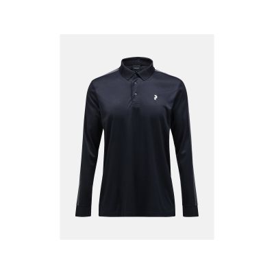 PEAK PERFORMANCE Player Longsleeve Polo Men schwarz