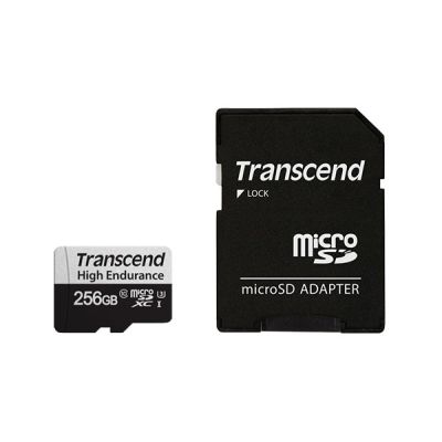 3. SD microSD-Karte 256 GB Transcend SDXC USD350V mit Adapter