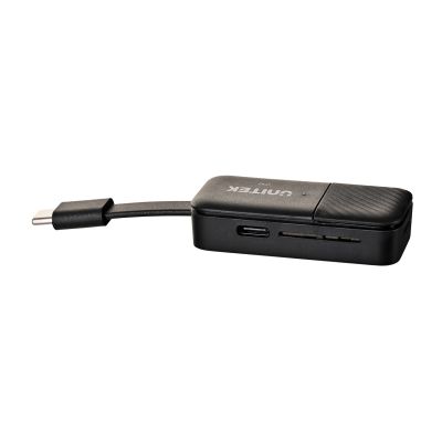 7. UNITEK Drahtloser HDMI-Transmitter bis zu 50 m, USB-C, Schwarz
