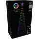 51. DEKORATIVER WEIHNACHTSBAUM 154 LED RGB 150 CM SCHWARZ