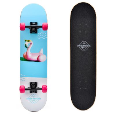6. METEOR HOLZ-SKATEBOARD FLAMINGO