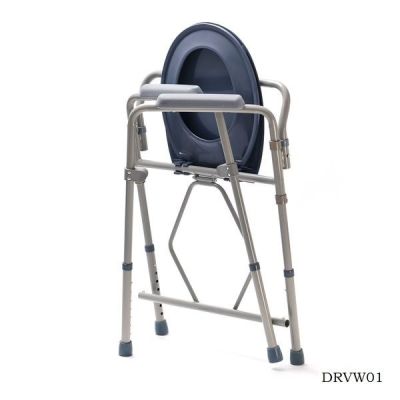 2. Klappbarer Toilettenstuhl mit verstellbarer Höhe