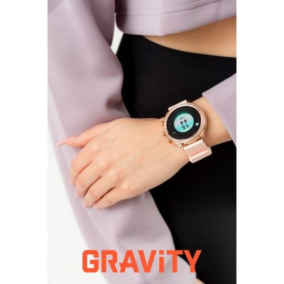 2. Smartwatch Gravity Roségold Armband und Armband GT5-5