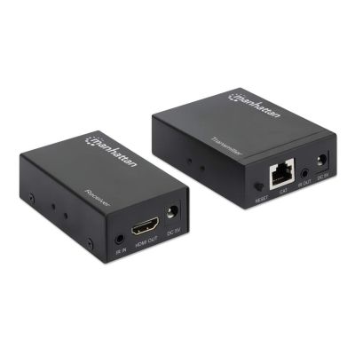 3. Manhattan 207461 AV Extender AV-Sender und -Empfänger, Schwarz