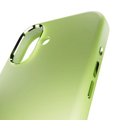 8. Puro Icon Mag Pro Flüssigsilikonhülle für iPhone 17, MagSafe-kompatibel, mit Kameraschutz und Aluminiumknöpfen – Grün