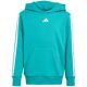 2. adidas 3-Streifen Fleece-Hoodie 225 Türkis JN2417