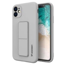 Wozinsky Kickstand Case Silikonhülle mit Kickstand Hülle Xiaomi Redmi 10X 4G / Xiaomi Redmi Note 9 grau