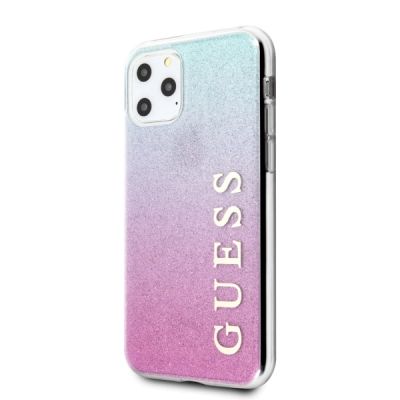 2. Guess GUHCN58PCUGLPBL iPhone 11 Pro rose blau/pink blau Hartschalenetui Glitter Gradient