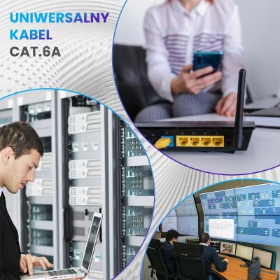 17. Extralink CAT6A FFTP (F/FTP) verdrilltes 305-m-Netzwerkkabel für den Innenbereich