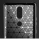 4. Carbon Case Flexibel Handyhülle TPU Schutzhülle für Nokia 2.4 schwarz