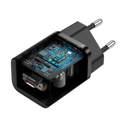 3. Baseus Super Si 1C Schnellladegerät USB Typ C 25W Power Delivery Quick Charge schwarz (CCSP020101)
