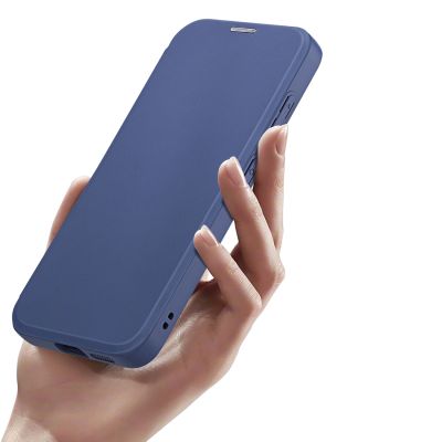 7. Dux Ducis Skin X Pro Hülle für Samsung S24+ mit Magnetring und Klappe – Blau