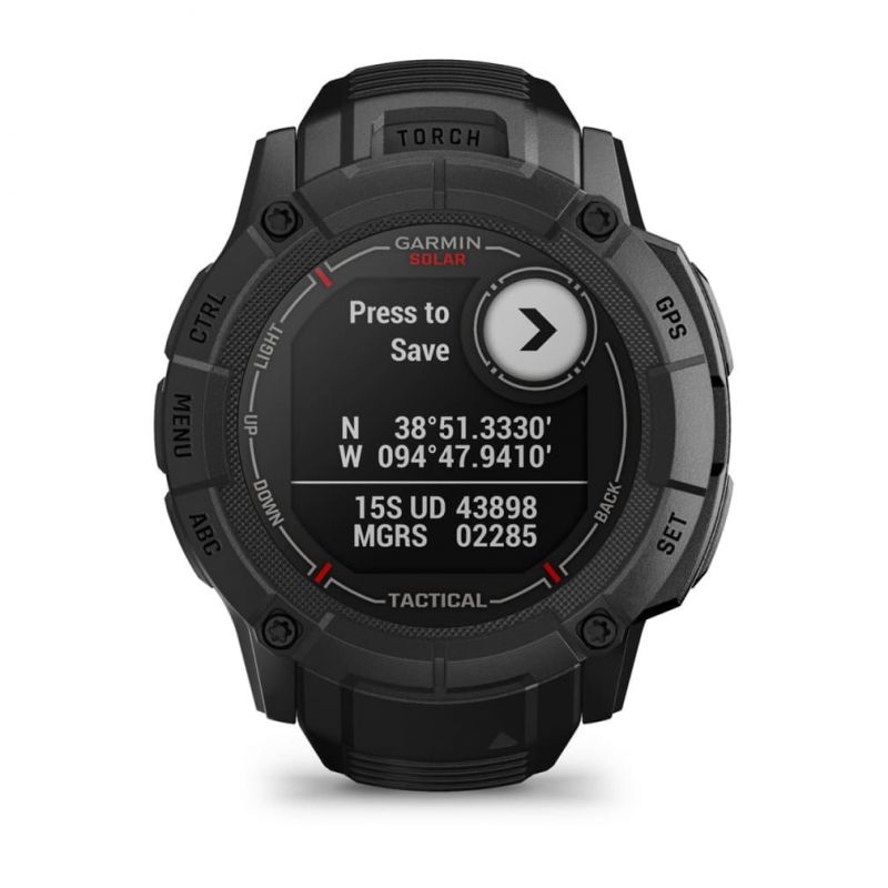 10. Garmin Instinct 2X Solar Tactical Edition Schwarze Uhr