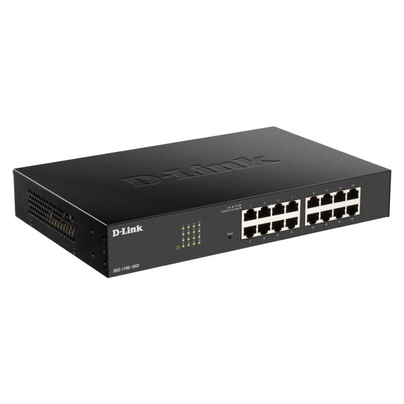 2. D-Link DGS-1100-16V2 Managed Switch L2 Gigabit Ethernet (10/100/1000) Schwarz