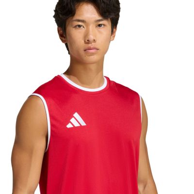 5. adidas Entrada 26 Ärmelloses Herren-T-Shirt Rot KB3932