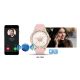 17. VELTORI VT360-1 Damen-Smartwatch, pinkes Silikonarmband