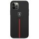 3. Ferrari FEOMSHCP12LBK iPhone 12 Pro Max schwarz/schwarz Hardcase Off Track Leather Nylon Stripe