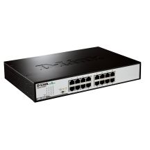 D-Link DGS-1016D/E Netzwerkkabel (unmanaged), Schwarz/Metallic