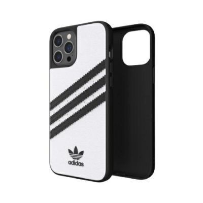7. Adidas OR Moulded Case PU für iPhone 12 Pro Max - Weiß/Schwarz