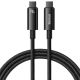 Baseus CAWJ040001 USB-C – USB-C-Kabel 240 W 480 Mbit/s 1 m – Schwarz