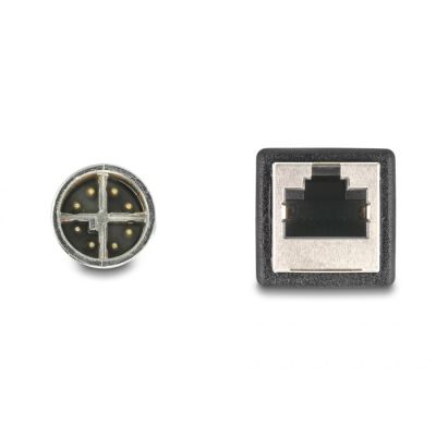 3. DeLOCK M12 X-codiertes 8-poliges Stecker-auf-RJ45-Buchsen-Adapterkabel, 50 cm lang