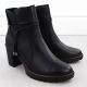 13. Schwarze Leder-Stiefeletten mit Blockabsatz Rieker Y2567-00