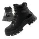 Lee Cooper Damen Winter Wandersportschuhe, isoliert, schwarz, hoch