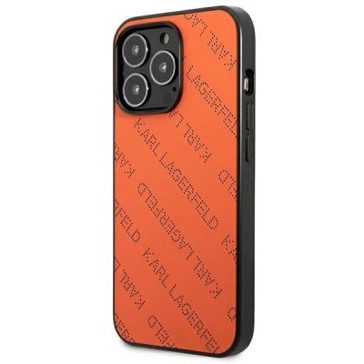 2. Karl Lagerfeld Perforated Allover iPhone 13 Pro Max 6,7" Hülle - Orange