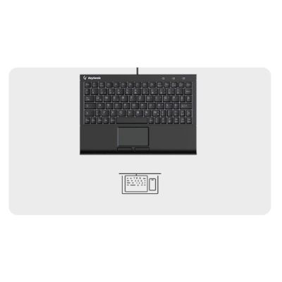 3. KeySonic KSK-3211ELU (DE) Tastatur Home USB QWERTZ Deutsch Schwarz