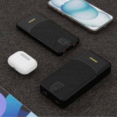 9. Powerbank Dudao K10 10000mAh 2.4A 2 x USB-A - schwarz