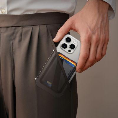 7. Joyroom JR-ZS432 Magnetische Geldbörse, kompatibel mit MagSafe, Schwarz