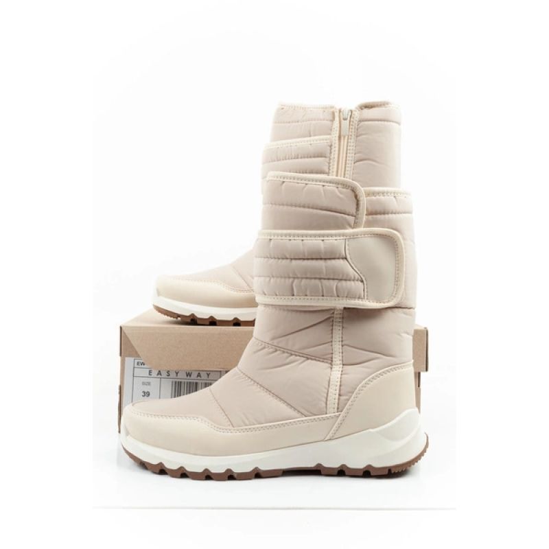 10. Easy Way Winterstiefel Schneestiefel Damen Stiefeletten isoliert modisch Reißverschluss
