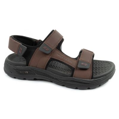 Skechers Arch Fit Herren-Sandalen mit Klettverschluss für den Sommer