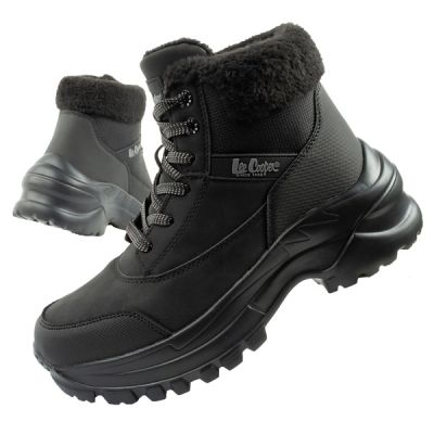 Lee Cooper Damen Winter-Wandersportschuhe, isoliert, schwarz, Schnürung