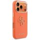 4. Guess FW Resin Logo Hülle für iPhone 17 Pro - Orange